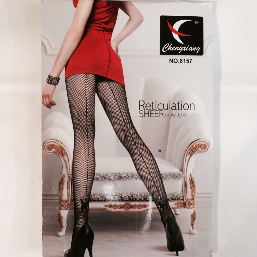 Sexy black mesh butterfly luxury tights pantyhose